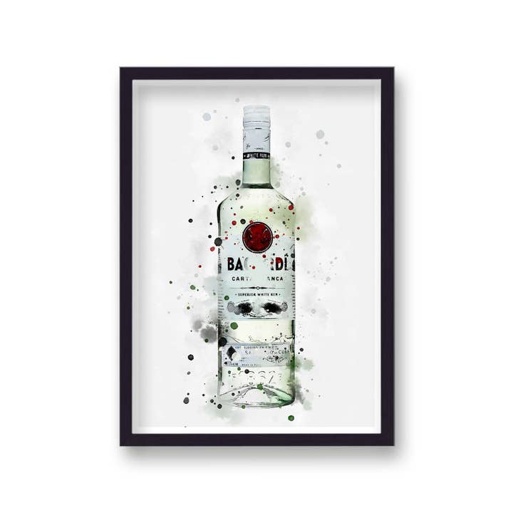 Gallery Print and Art – wholesale Art print – Spirit Graphic Splash Print Bacardi Inspired