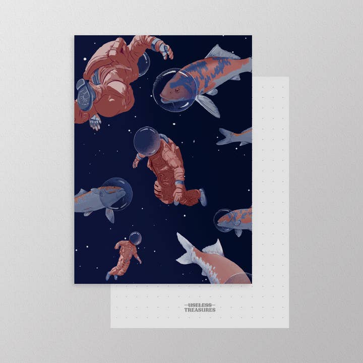 Space Pond | Postcard for wholesale by Useless Treasures
