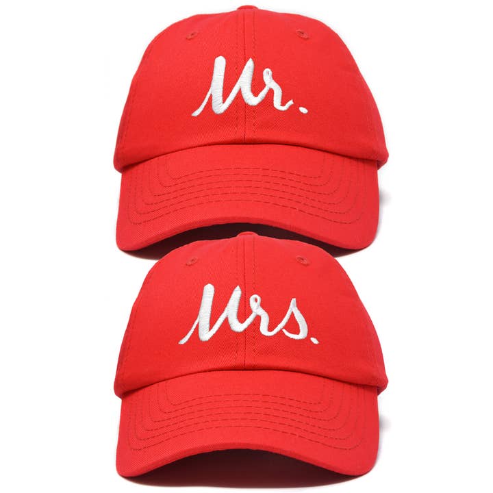 Dalix - Wholesale Baseball Cap - Unisex - DALIX Mr and Mrs Baseball Cap Matching Couples Hat Set20