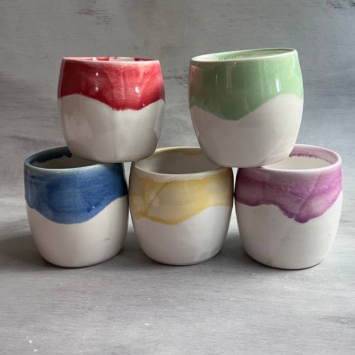 Handcrafted Ceramic Wine Tumbler for wholesale by JeLO Designs Pottery