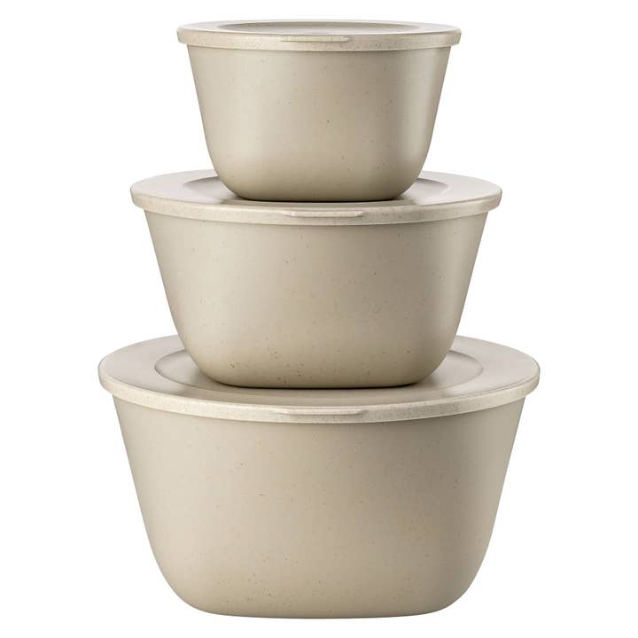 Set di scatole con coperchio CONNECT BOX SET STOCKHOLM set da 3 pezzi per la vendita all'ingrosso da parte di Koziol ideas for friends GmbH