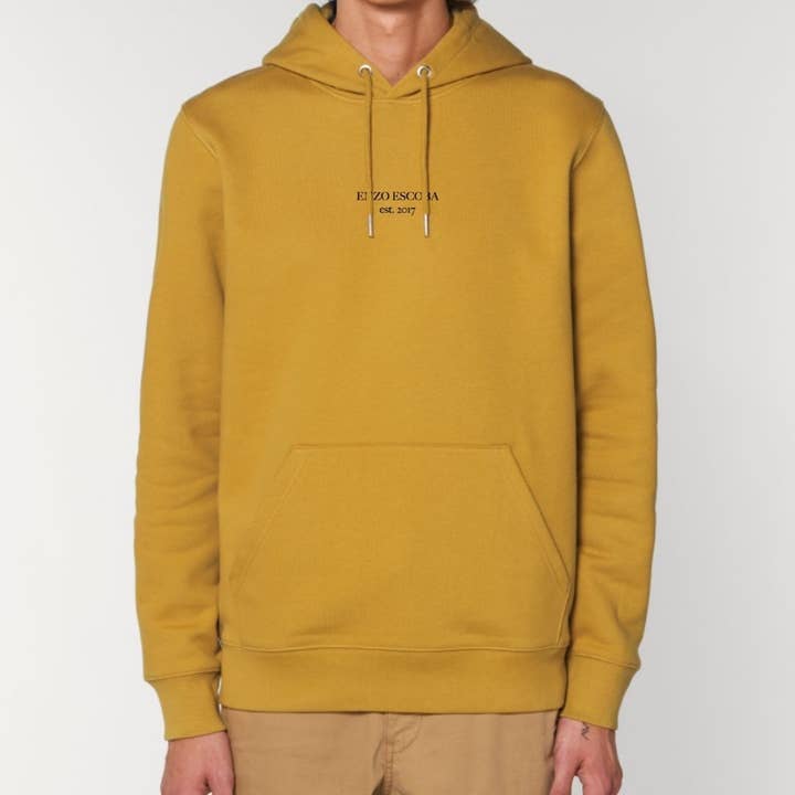 Felpa con cappuccio uomo Bio-Baumwoll «Central» per la vendita all'ingrosso da parte di Enzo Escoba | est. 2017