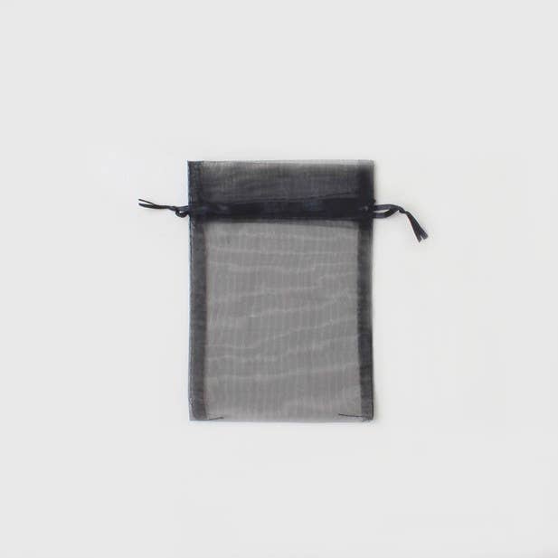 Inca UK – Saco de presente por atacado – Saco expositor Organza preto 15x11cm1