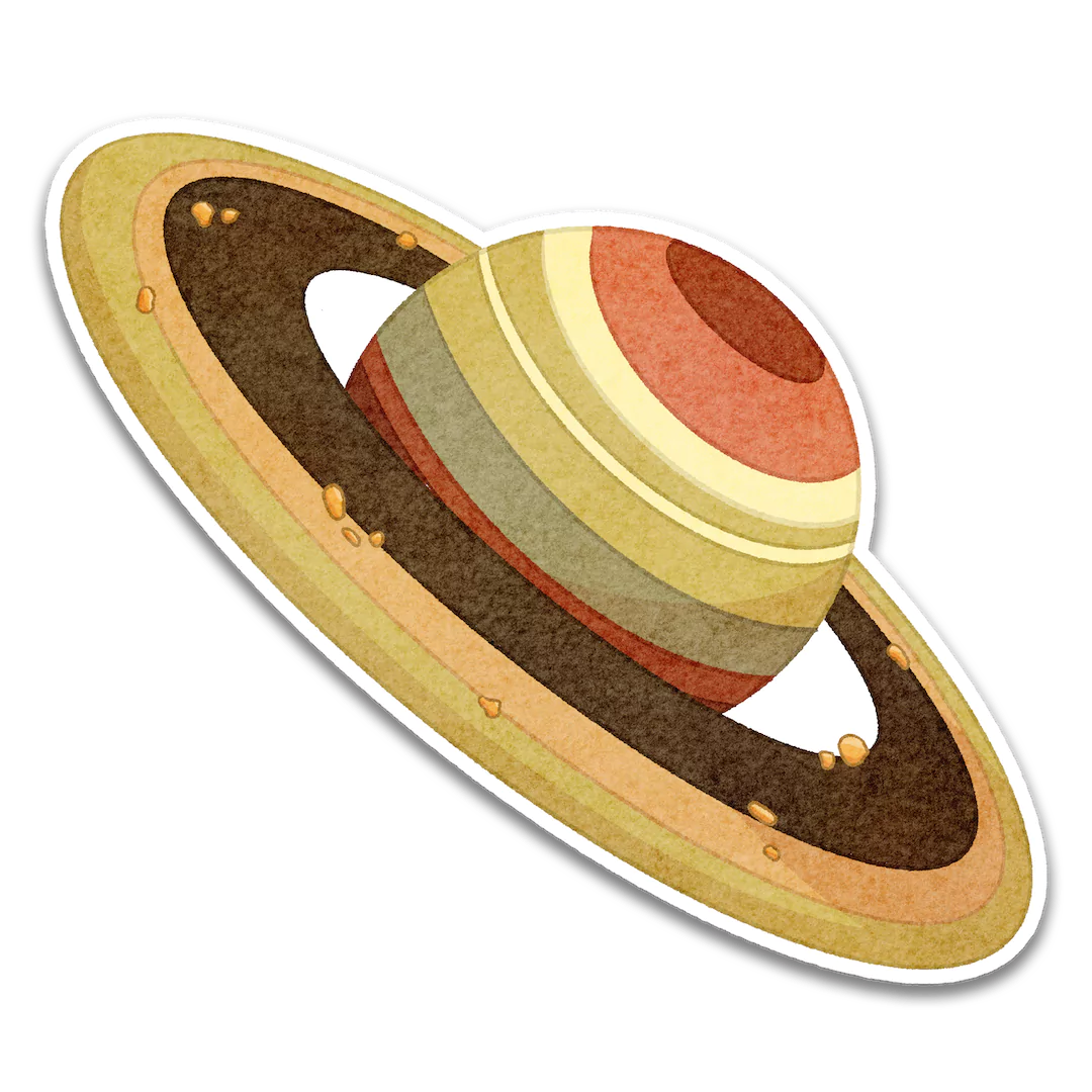 Stick With Finn - Wholesale Phone & Laptop Stickers - Saturn Sticker0