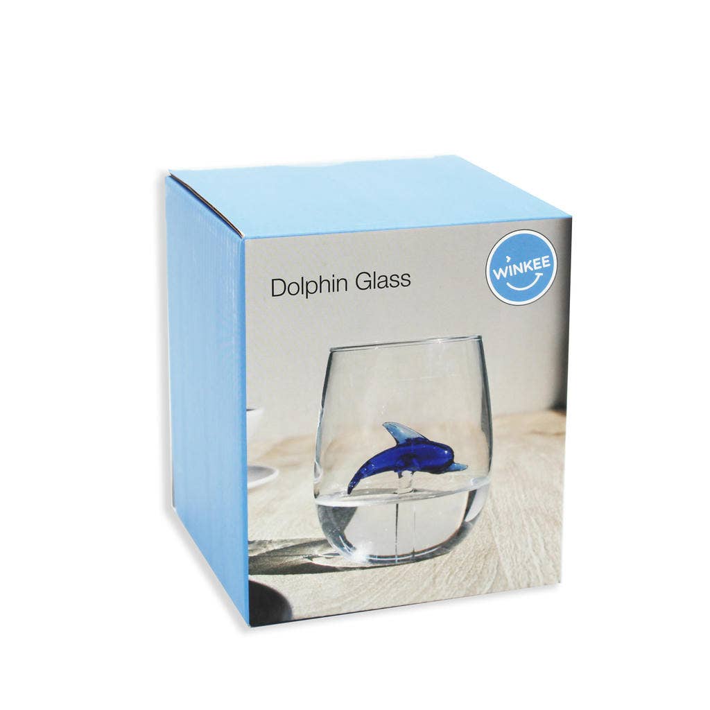 MAGS - Wholesale Drinking Glass/Cup - Handmade Dolphin Glasses 300 ml1