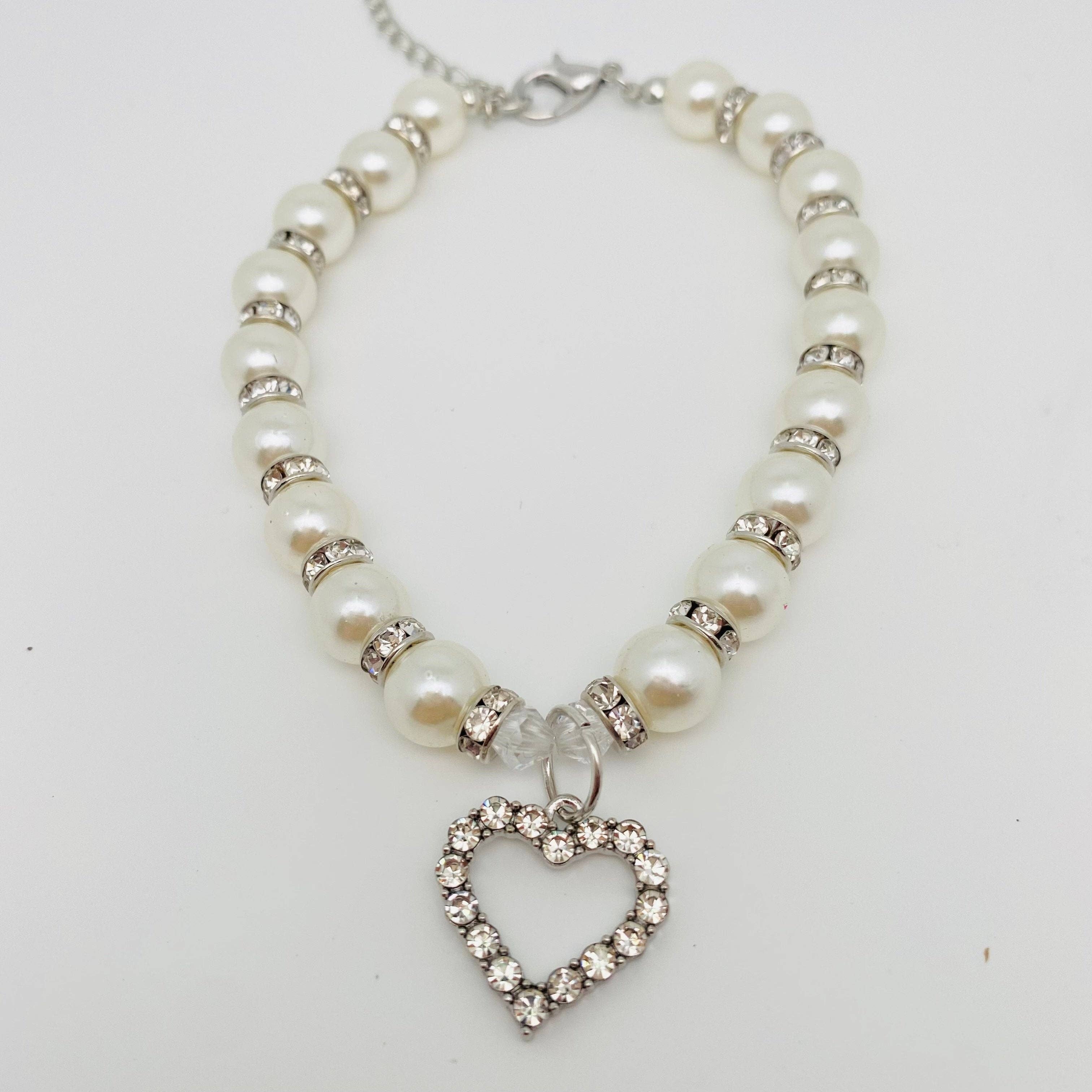 Mio Queena - Vendita all'ingrosso Collare - Cani e gatti - Collana di perle colorate con strass collare con ciondolo1