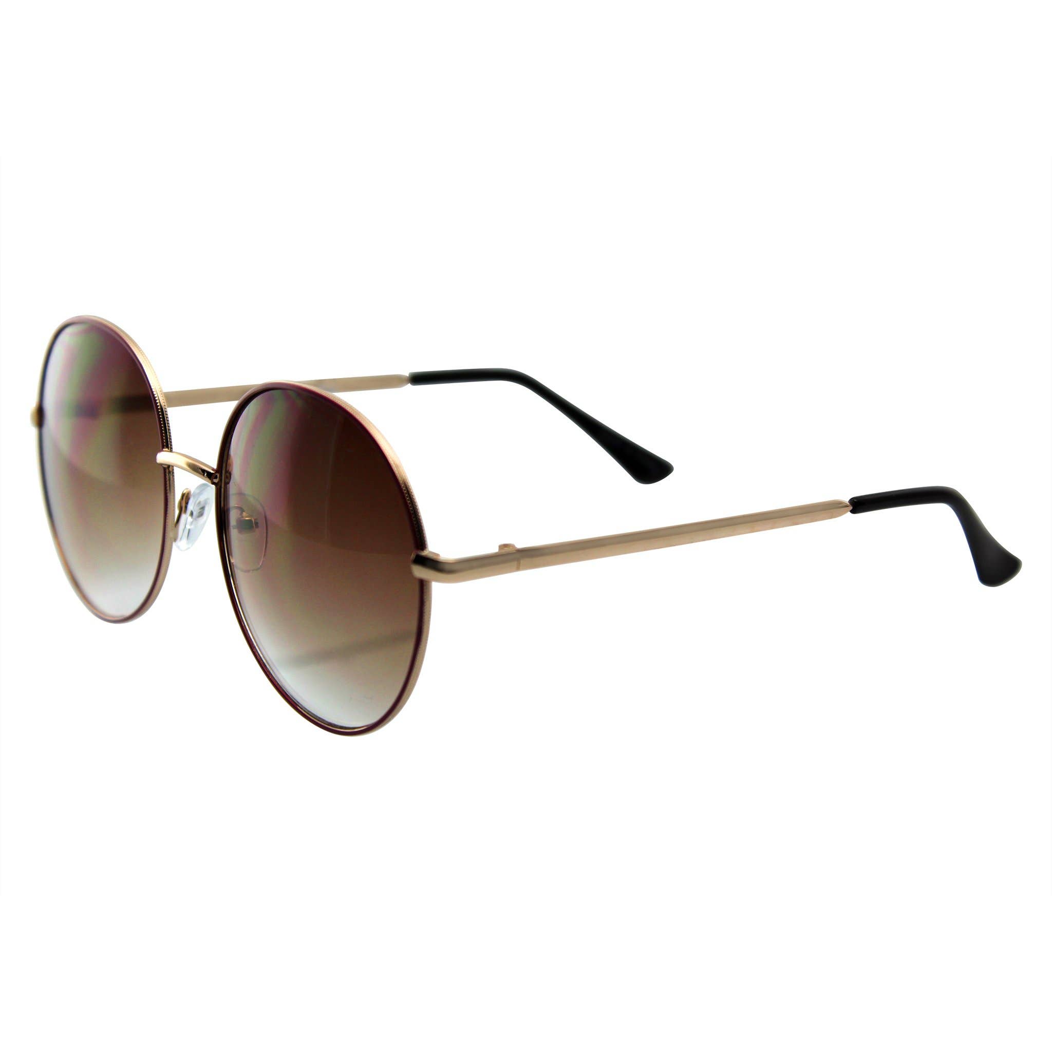 Emblem Eyewear - Venta al por mayor Gafas de sol - Mujer - Gafas de sol para mujer Super Redondo Oversize Metal Grande1