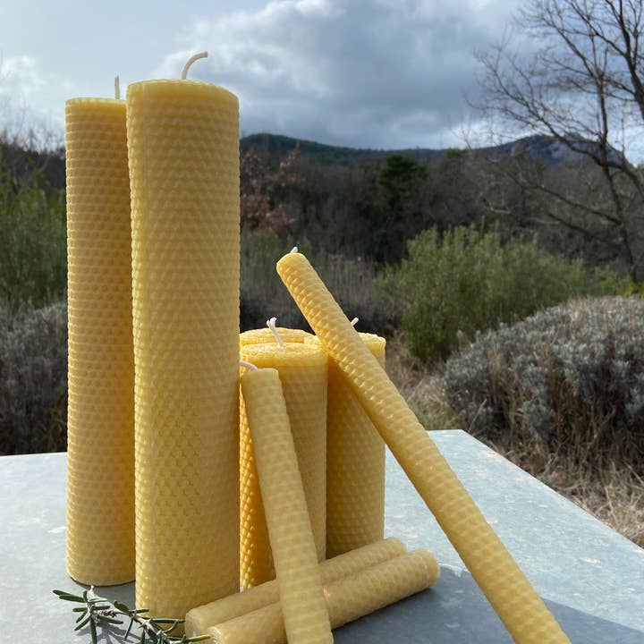 La Manufacture du Miel - Wholesale Novelty Candle - Noon "70H" - Beeswax candle (approximately 300g)9