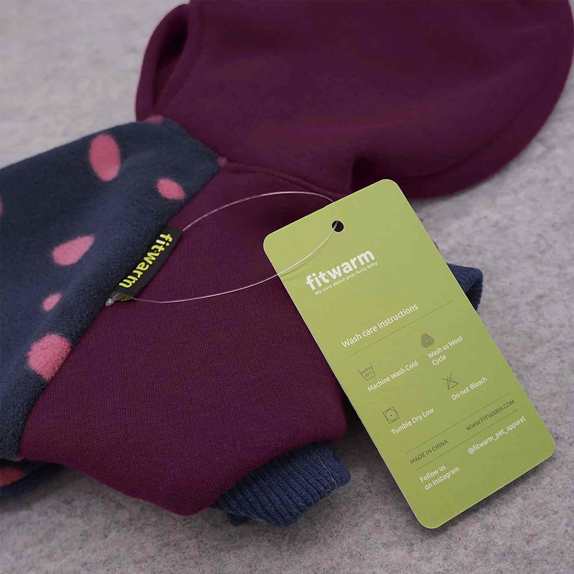 Fitwarm – wholesale Pet hoodie – Dog – Polka Dot Hoodie8