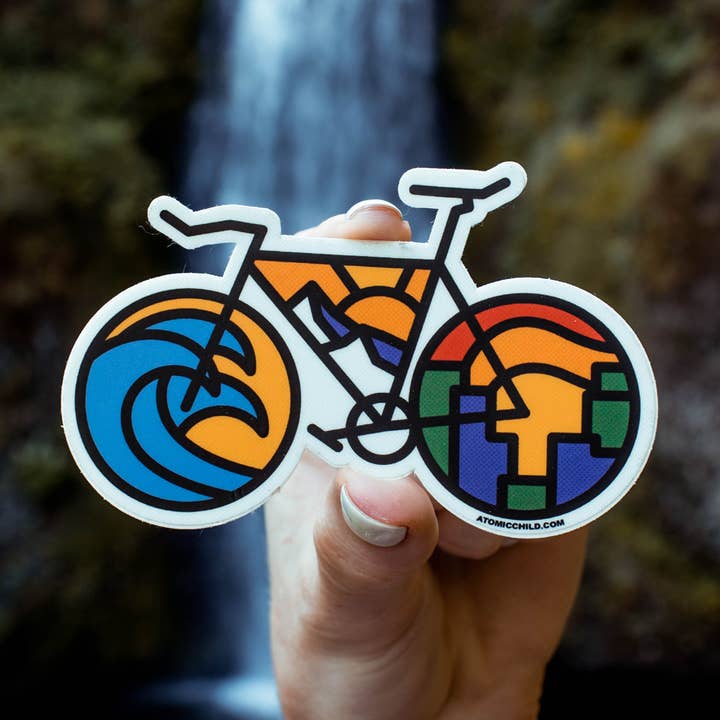 Adesivo de bicicleta por atacado de Atomicchild