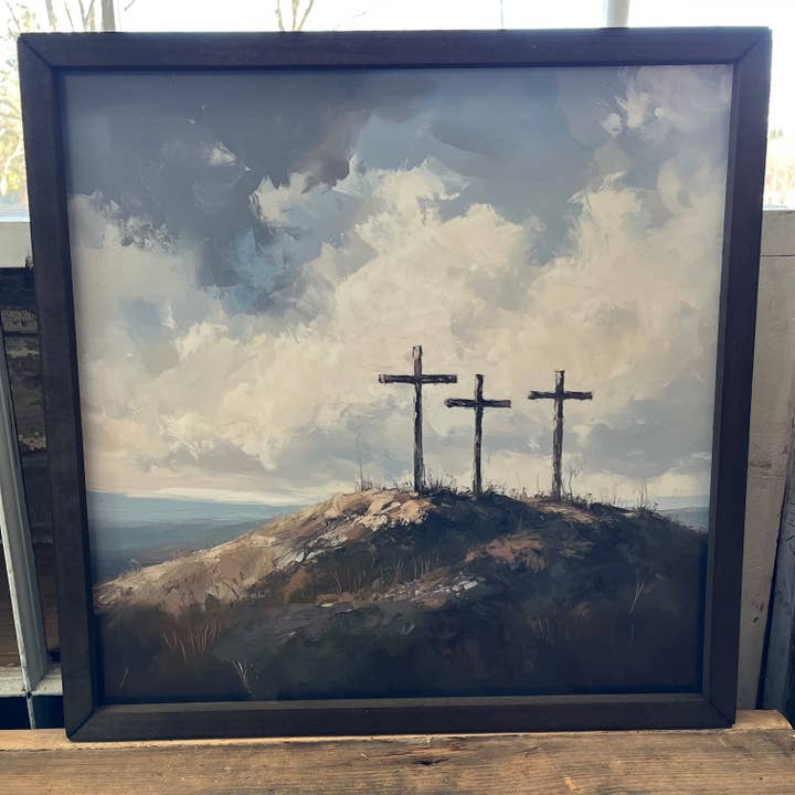 HMK310 Three Crosses Box Frame for wholesale by JanMichaels Art & Home