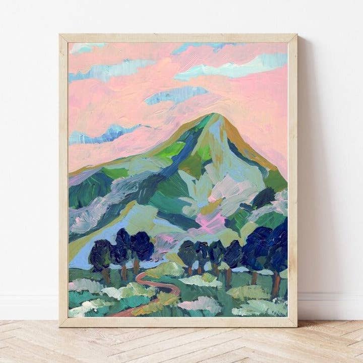 El Baker Art - Wholesale Art Print - Pink Mountain Print0