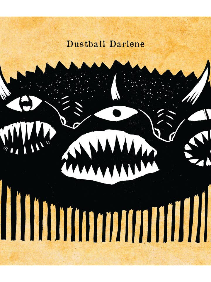 Dustball Darlene - Monstre Mythique (impression couleur 21,6 x 27,9 cm) pour la vente par Pixel Palmer