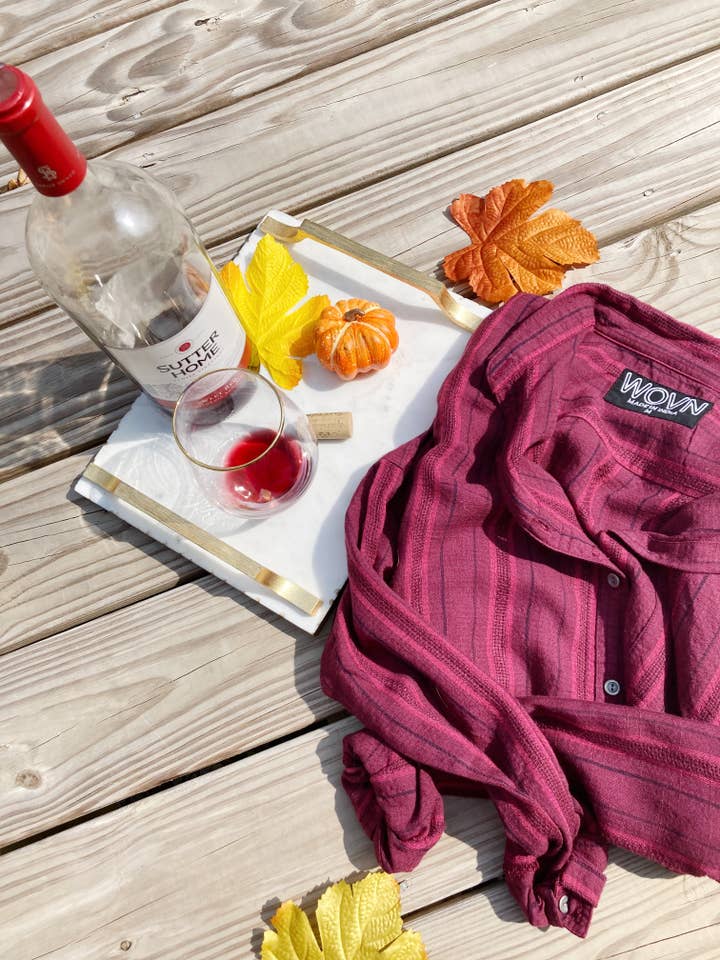 WOVN - Wholesale Blouse - Women's - Wine About It