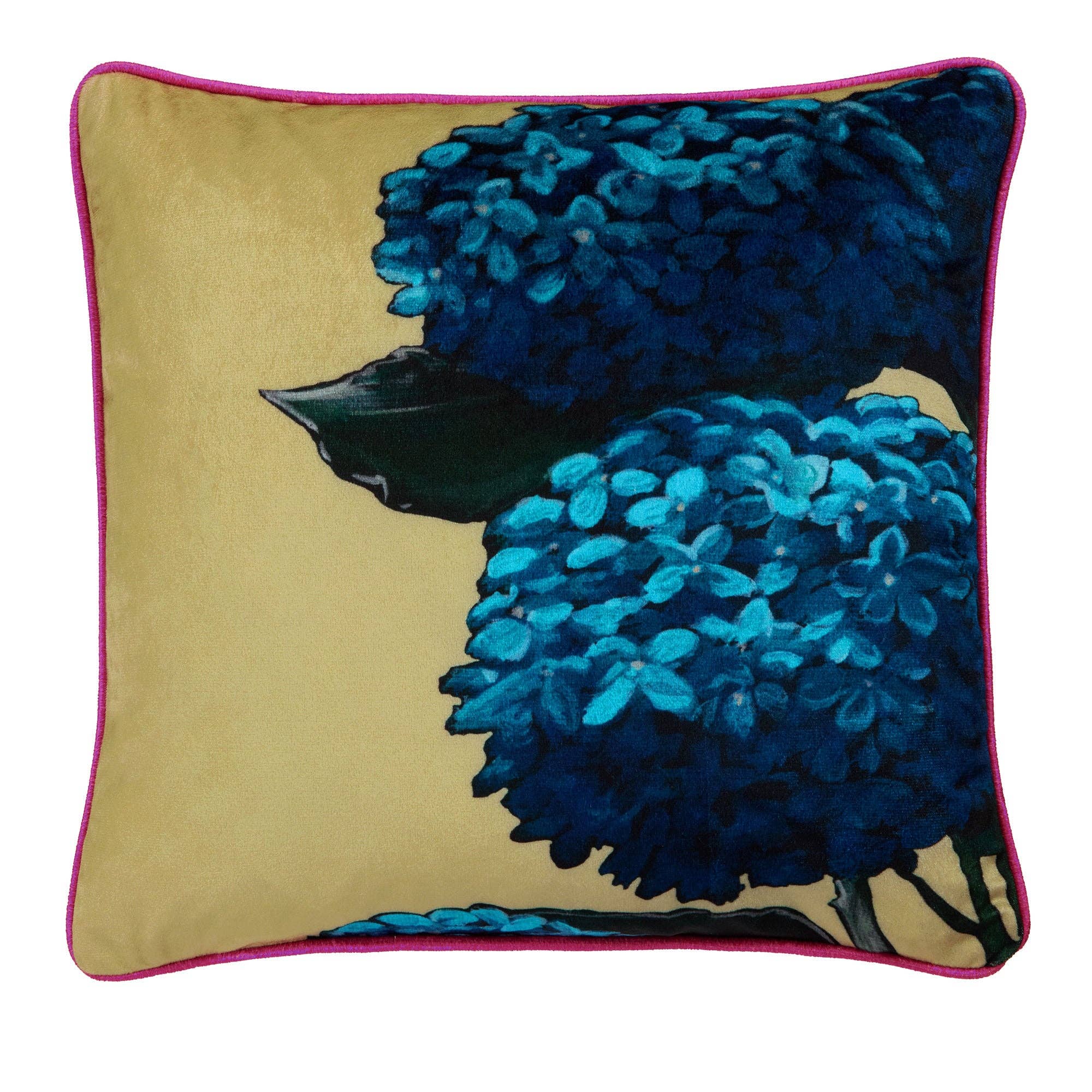 UW Home - Vendita all'ingrosso Cuscini decorativi - Cuscino Hiyah Hydrangea Laurence Llewelyn-Bowen Lime 43cm1