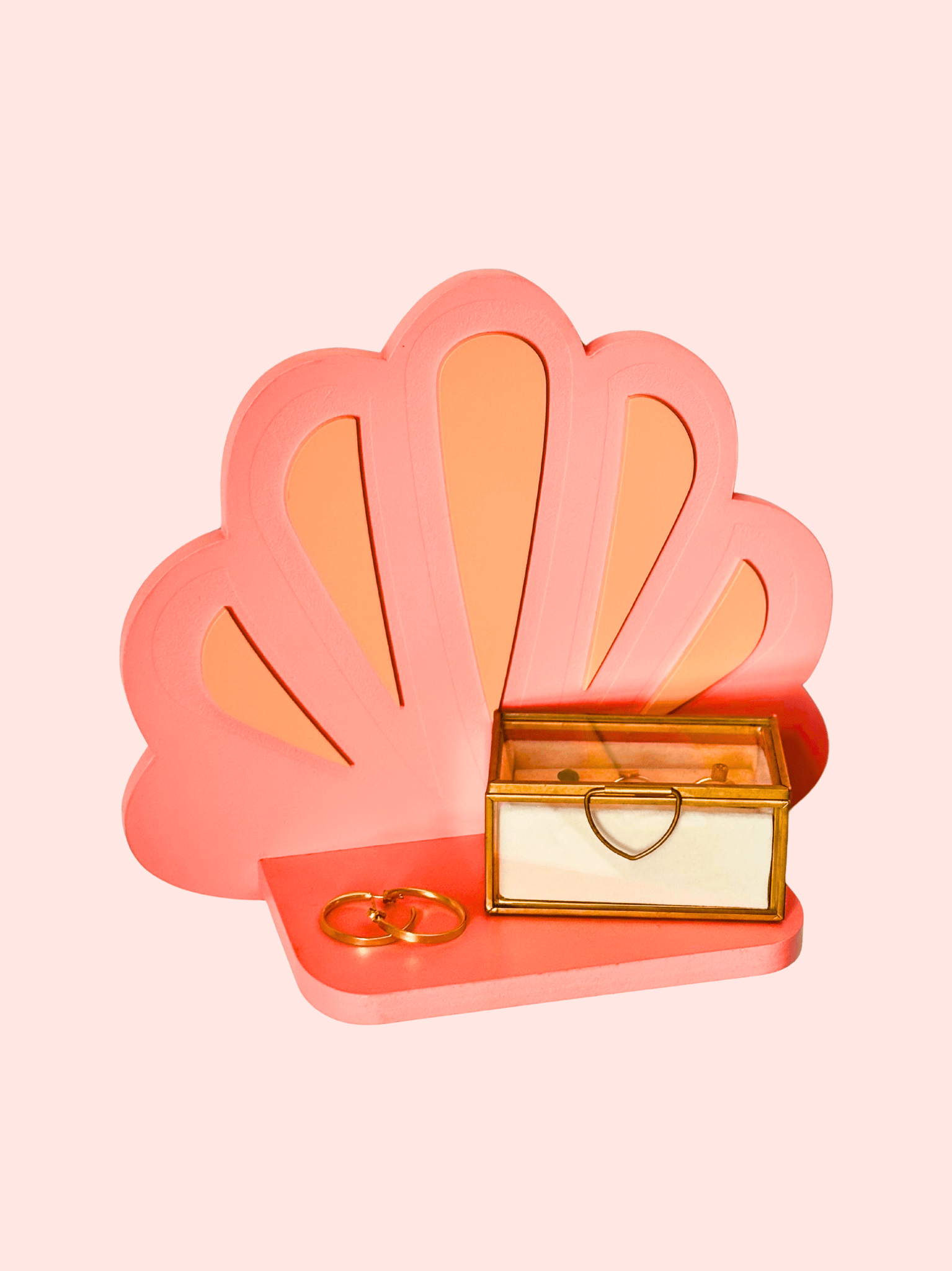 Dopamine Shelves&Decor – Prateleira de parede por atacado – Prateleira Coral Rosa em Forma de Concha | Dopamine Decor3