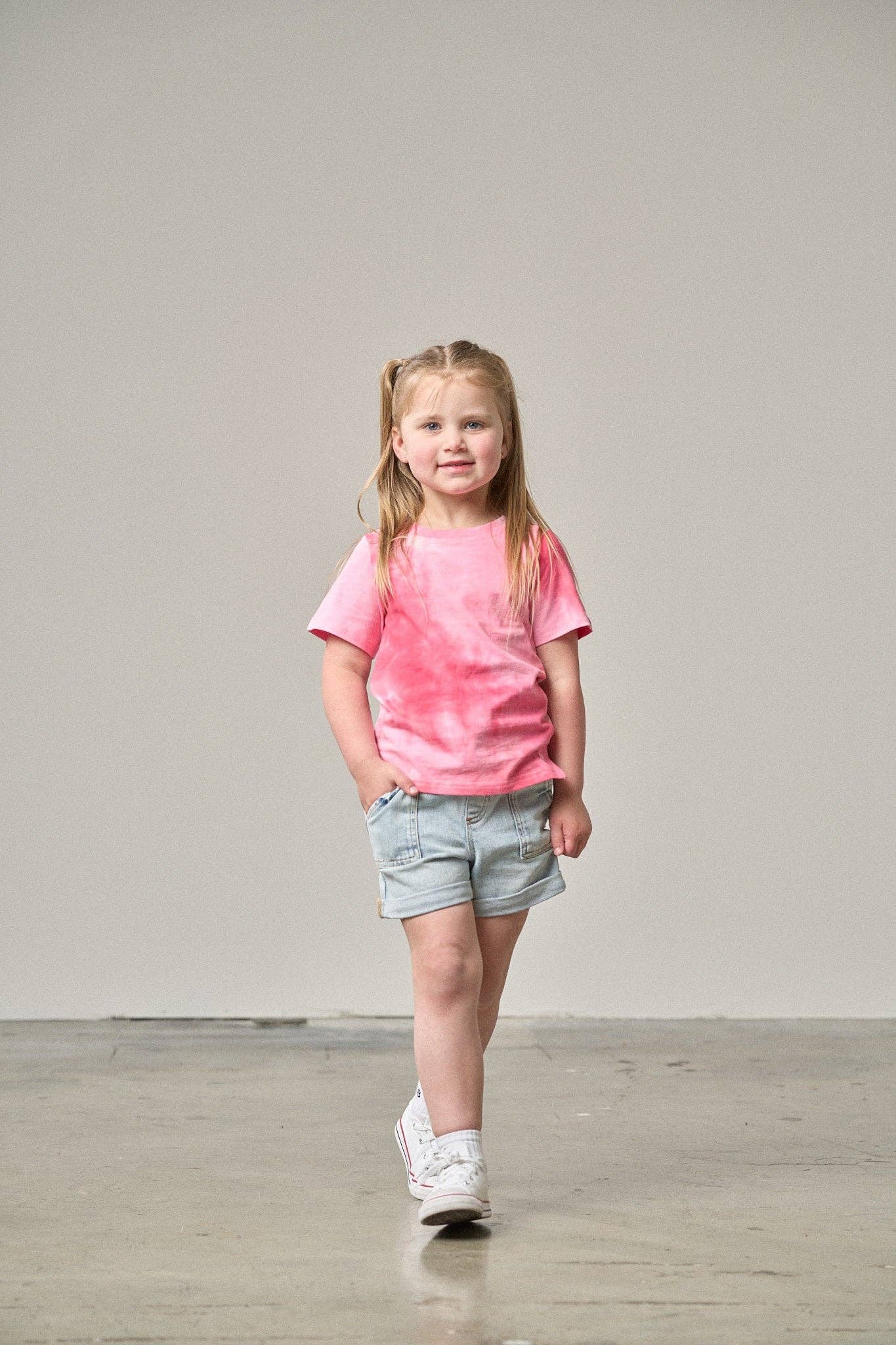 Little Bipsy - Vente T-shirt – enfant - T-shirt Tie Dye - Rose1