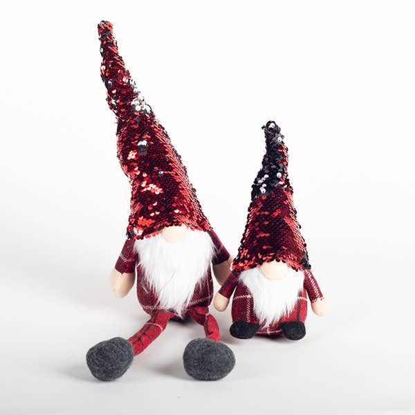Forpost Trade Inc - Wholesale Christmas Decoration - Elves In Sequin Hats, Set of 2