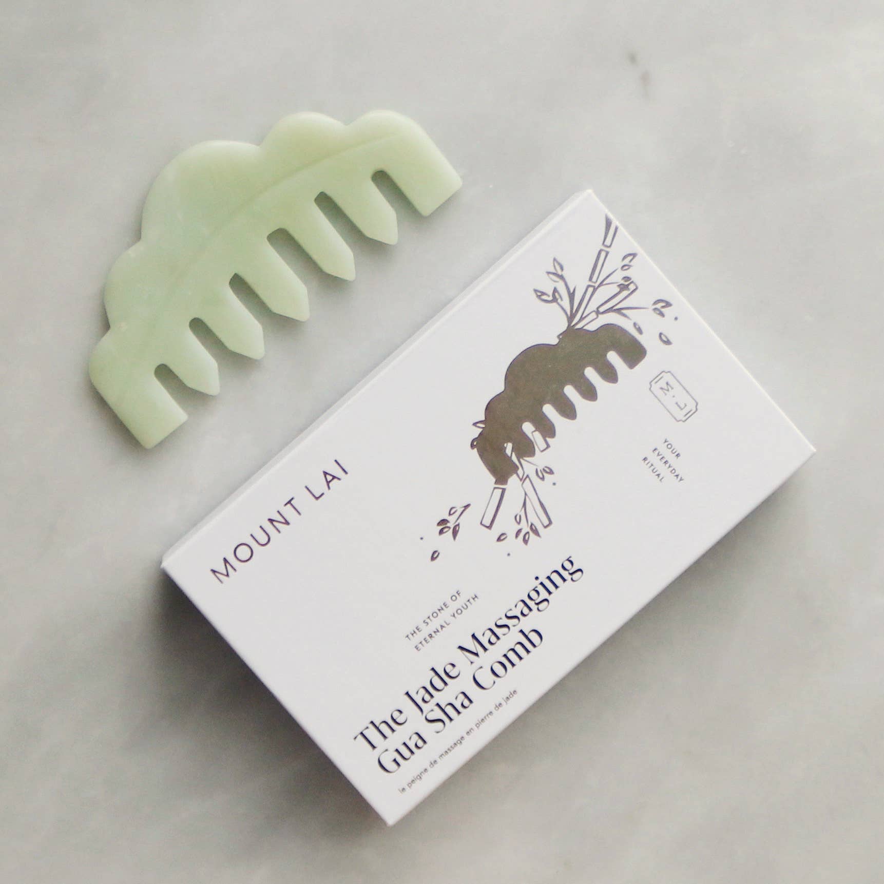 Mount Lai - Wholesale Gua Sha Tool - The Jade Massaging Gua Sha Comb2