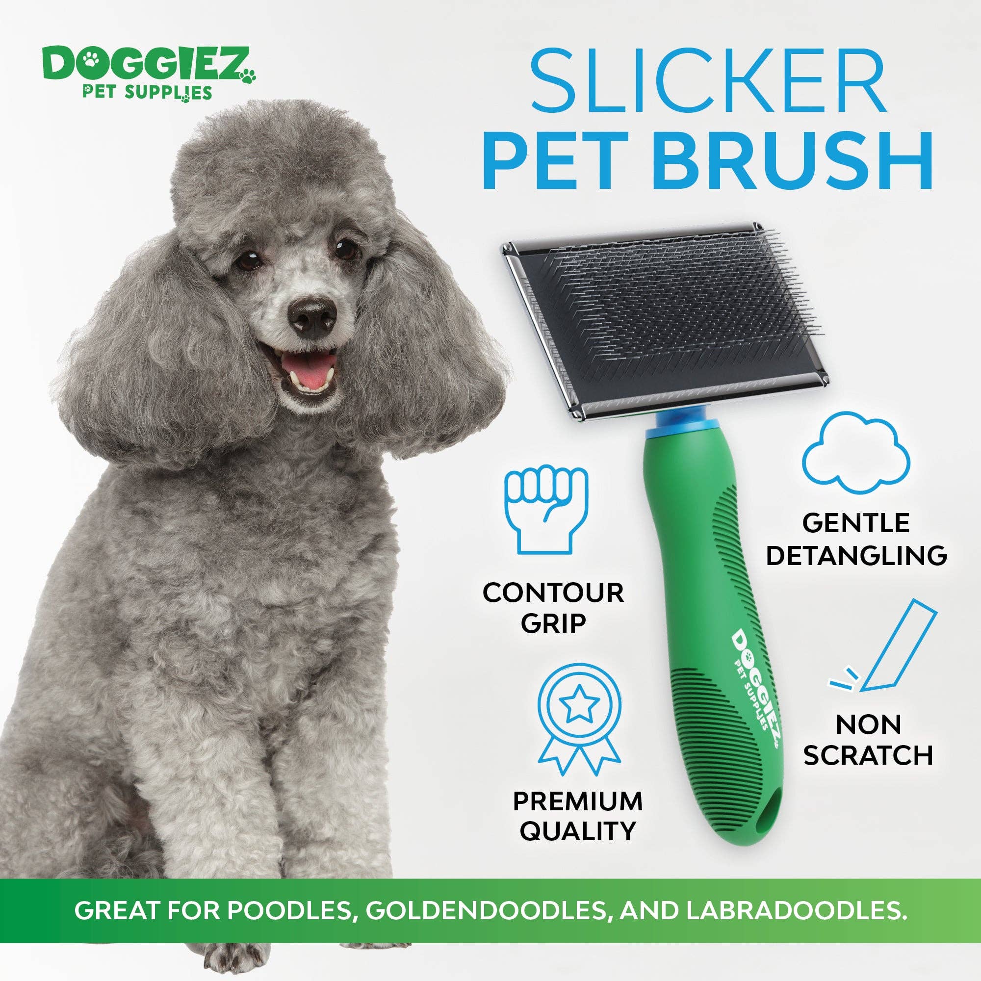 Doggiez Pet Supplies - Wholesale Pet Brush - Cat/Dog - Large Slicker Brush for Dogs & Cats Grooming4