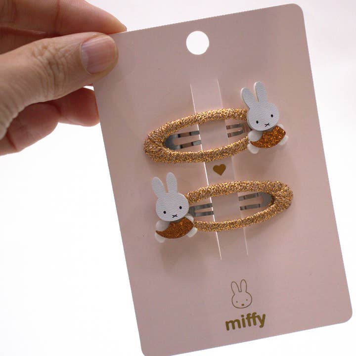 Yuko B - Wholesale Hair Clip - Kids - Miffy Bronze Barrettes Duo - Miffy x Yuko B Collection.7