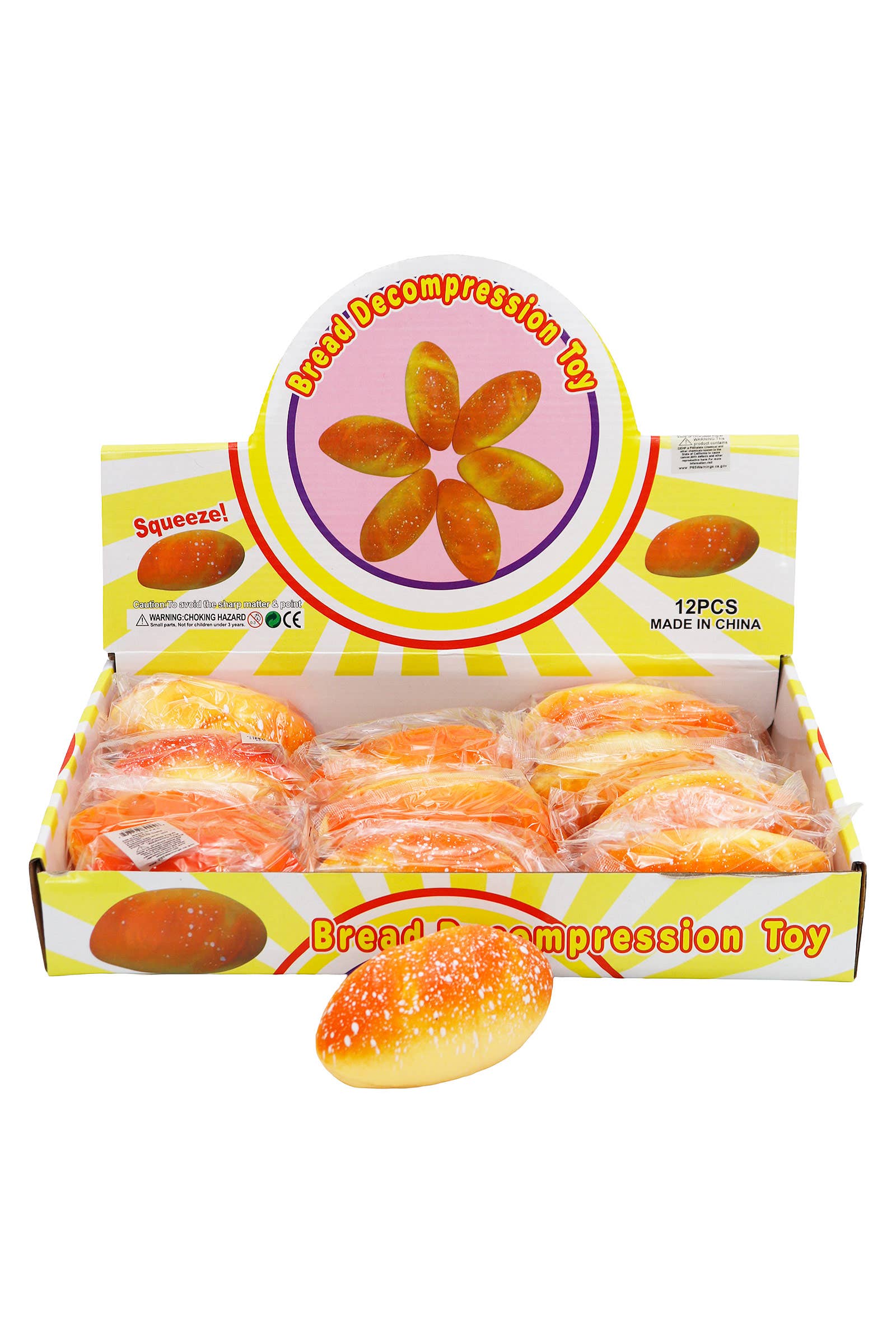 As Shown Baguette Fluffy Slime Filled Soft Squishy Toy for wholesale on Faire1