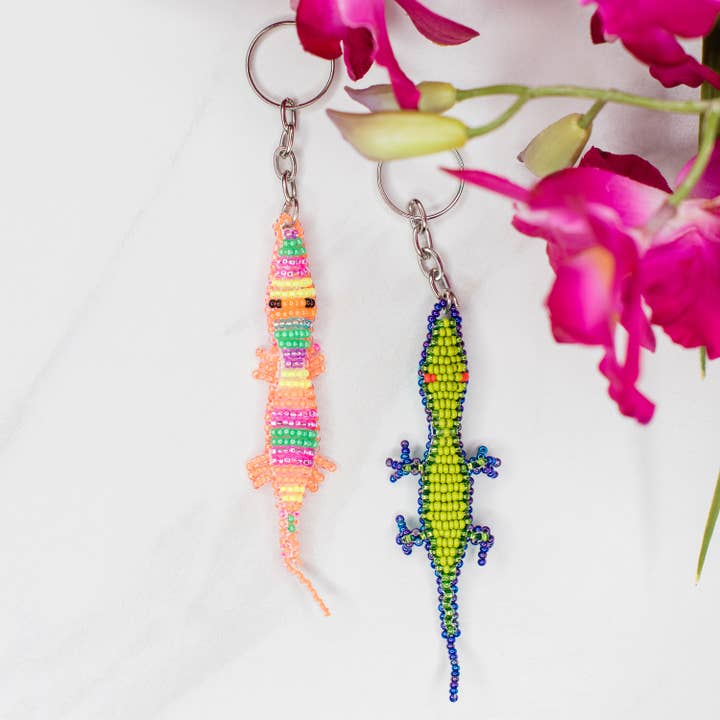 Lizard Beaded Keychains and other Purchase Wholesale rainbow keychain. Free Returns & Net 60 Terms on Faire trending on Faire.