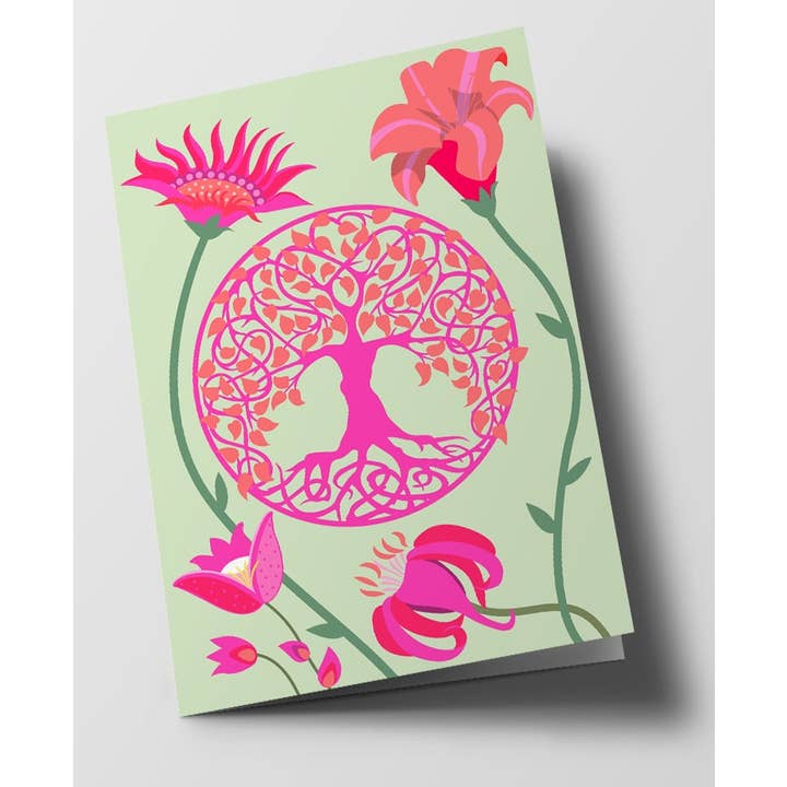 Carte double - Bonheur - Arbre de vie pour la vente par nobis design