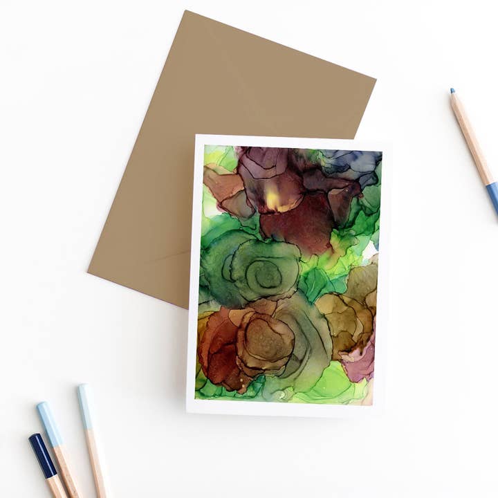 föryngrande blommor gratulationskort | välönskningar för wholesale av Smiles By Megan | Zatetic Studios, LLC