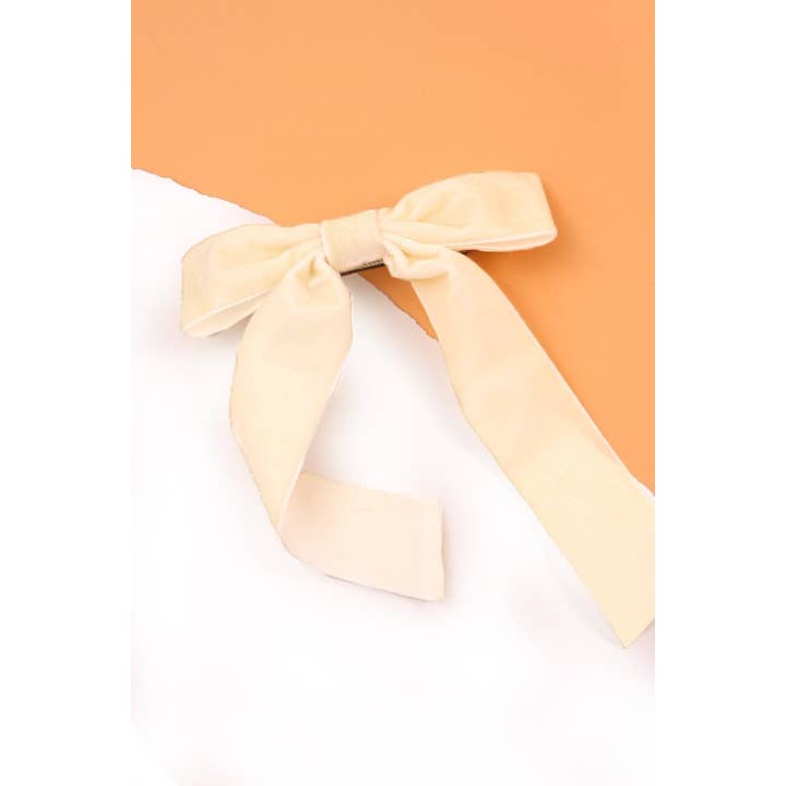 JOSSLYN by wall to wall - Wholesale Hair Clip - Women's - VELVET BOW LACE HAIR CLIPS | 40H613