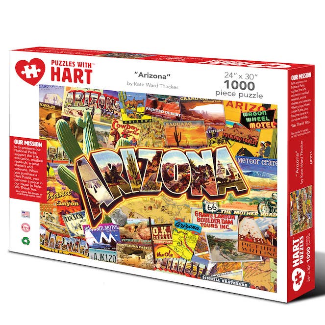 Arizona by Kate Ward Thacker for wholesale by Hart Puzzles