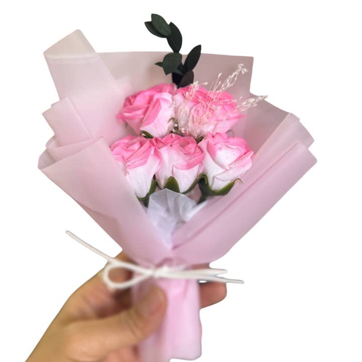 ASSORTED Mix Rose Short Stem Artificial Flower Bouquet FA009 (12PC) for wholesale on Faire6