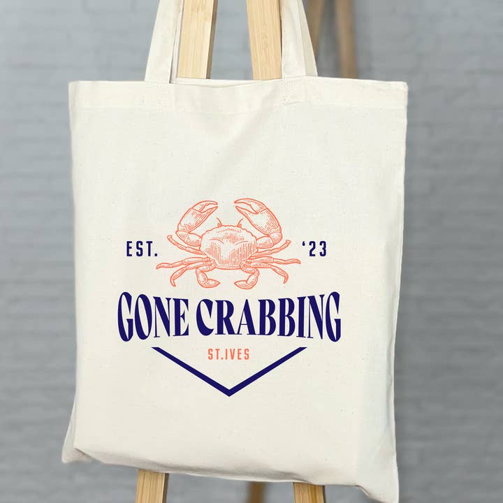 Lovetree Design – wholesale Coasters – Gone Crabbing Traditional Seaside Custom Coaster1