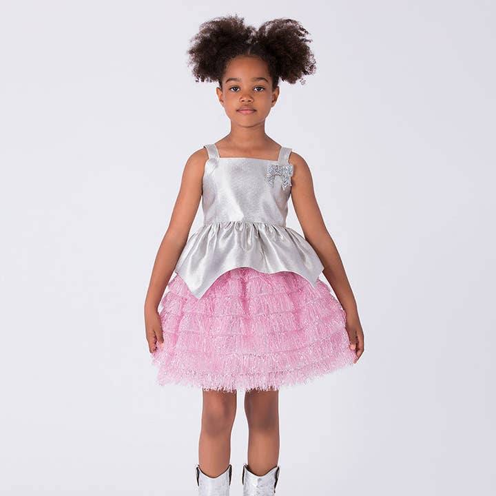 Conjunto Encantador de Menina com Borlas | 2 Peças por atacado de Mama Luma