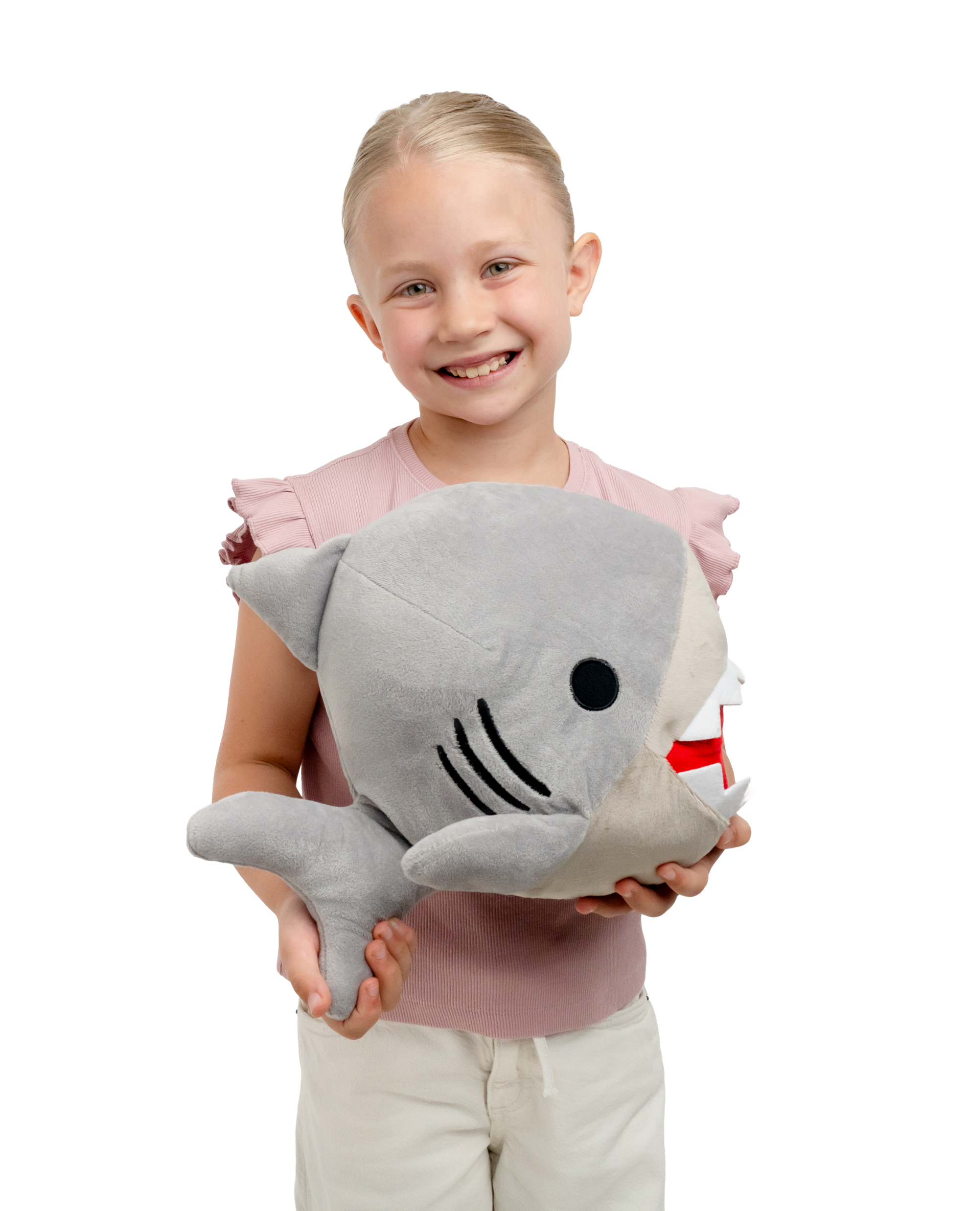 SRM Entertainment - Vente Peluche – enfant et bébé - Ami Oreiller Doux en Peluche Animal Moelleux 10" Vie Marine Requin5