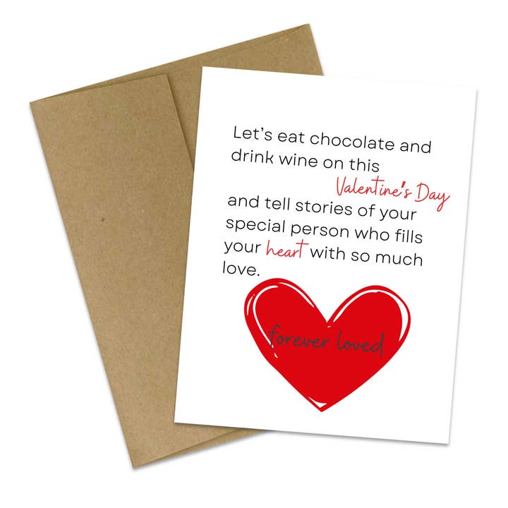 Forever Loved Valentine's Day Card for wholesale by Butterflies + Halos