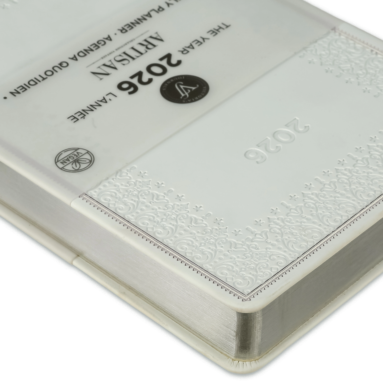 Victoria's Journals - Wholesale Planner - 2026 White Artisan Daily Planner2