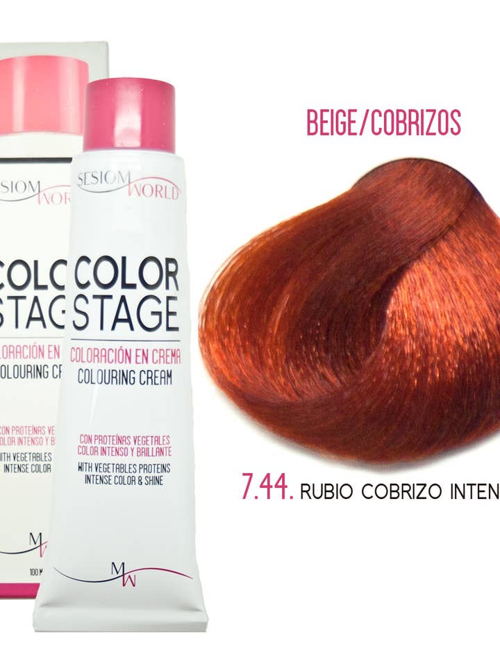 FÄRGSTADIUM grädde färgämne 100ml TON 7,44 för wholesale av sesioMWorld - M·O·I Professional