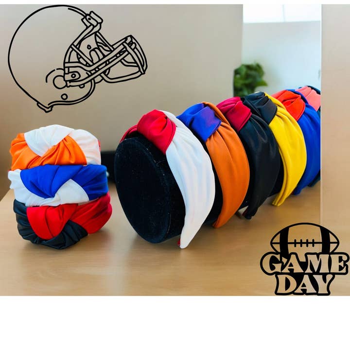 Queens Designs - Wholesale Fashion Headband - Women's - Game Day Dual Color Headbands8