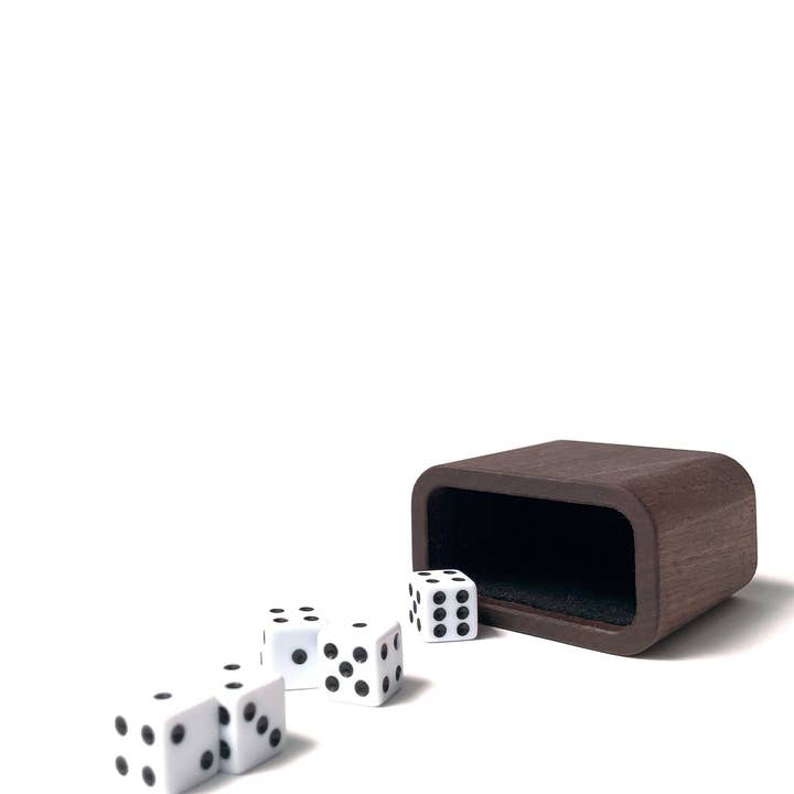 Fire Road - Wholesale Dice - Classic Dice Cup – Wood Dice Shaker, Handmade & Felt Lined4