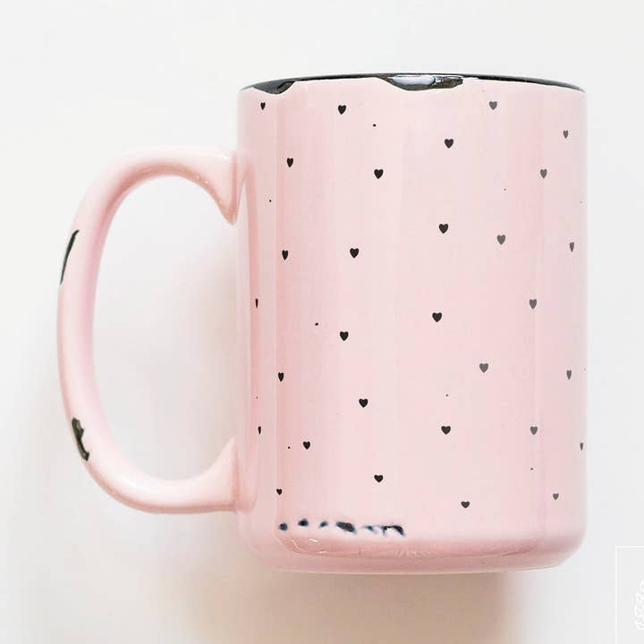 Prairie Chick Prints - Wholesale Coffee Mug - mini hearts | ceramic mug12