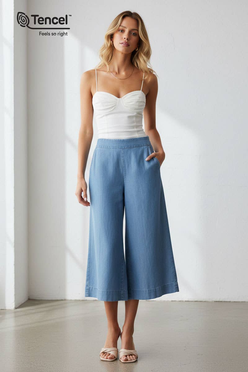 Naked Zebra - Vendita all'ingrosso Pantalone - Donna - Pantaloni culotte in Tencel da donna0