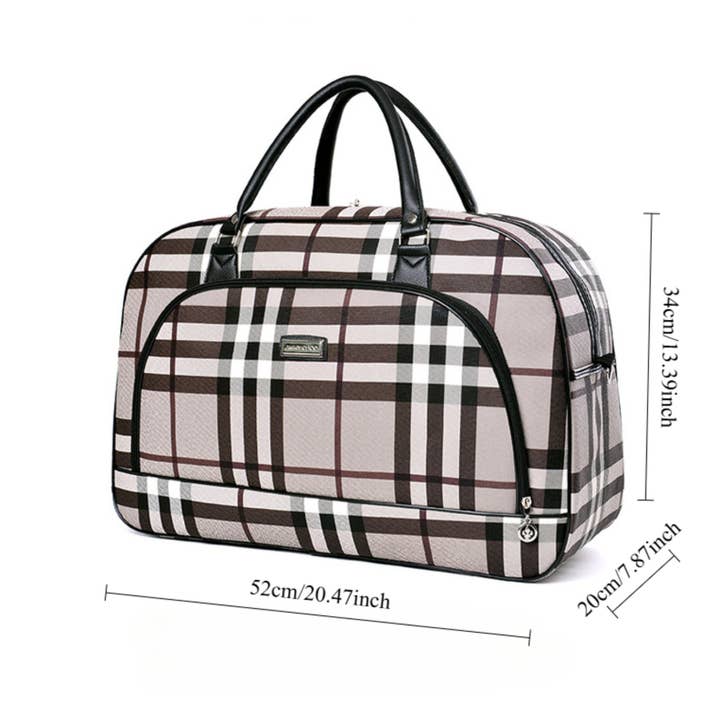 wandf – wholesale Weekender bag – Unisex – PU Leather Travel Bag, Handheld Duffle Bag for Men and Women4