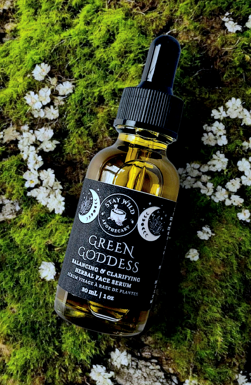 Stay Wild Apothecary - Wholesale Facial Serum/Concentrate - Green Goddess Clarifying Herbal Face Serum3