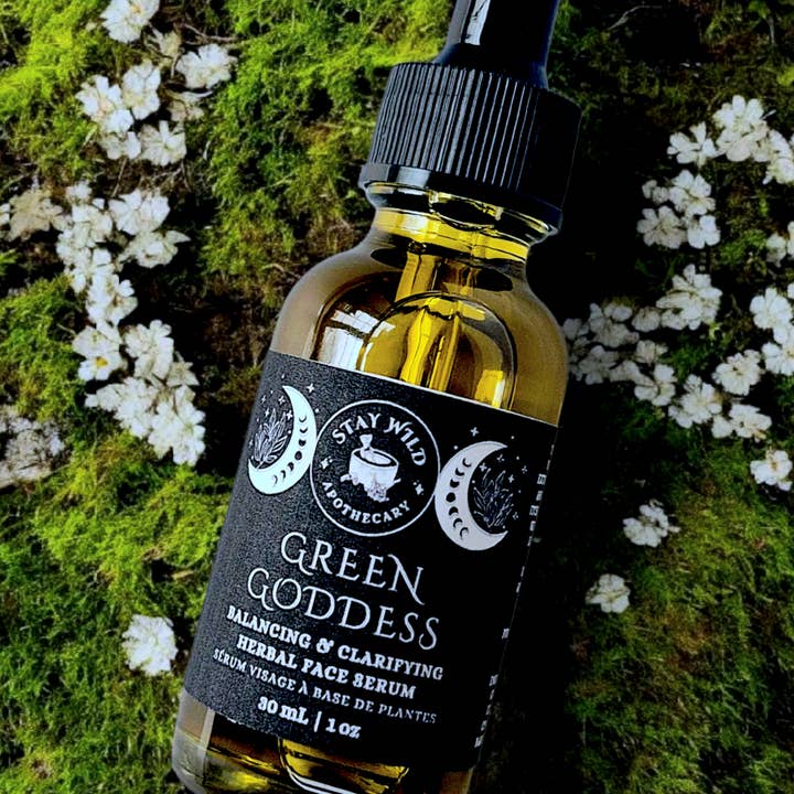 Stay Wild Apothecary - Wholesale Facial serum/concentrate - Green Goddess Clarifying Herbal Face Serum3