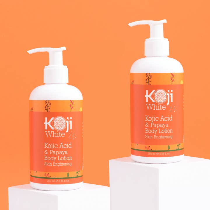 Koji White - Wholesale Body Cream/Lotion - Kojic Acid & Papaya Skin Brightening Body Lotion (2 Bottles)0