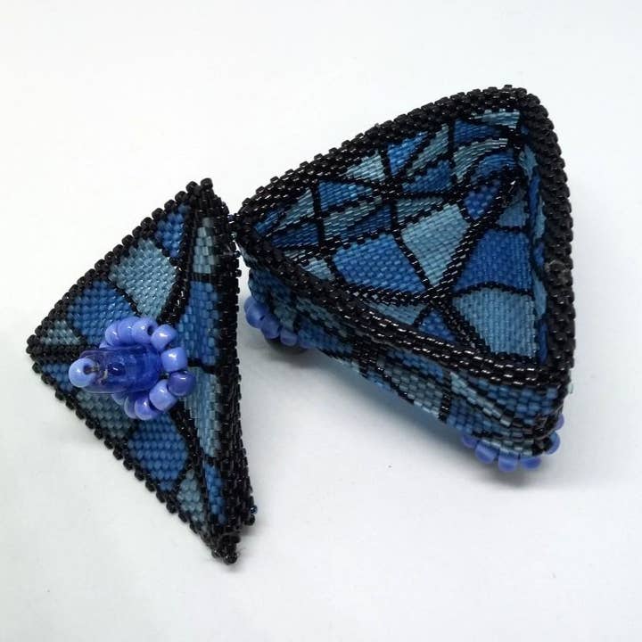 Kaleidoscope Beaded Box for wholesale by Amy's Handmade Gifts