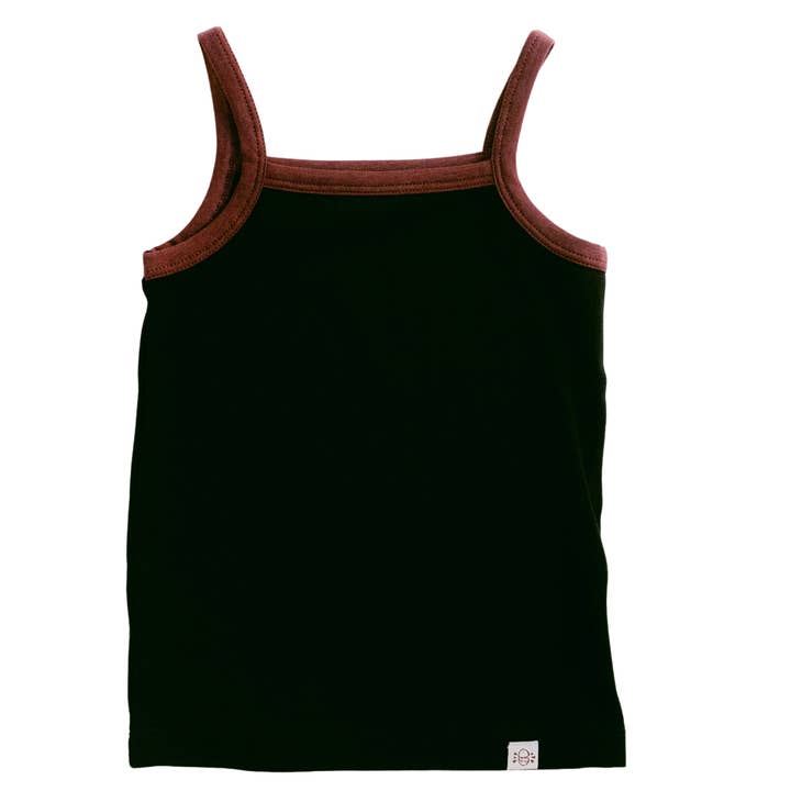 Canotta con spalline in nero per la vendita all'ingrosso da parte di Coconut Pops