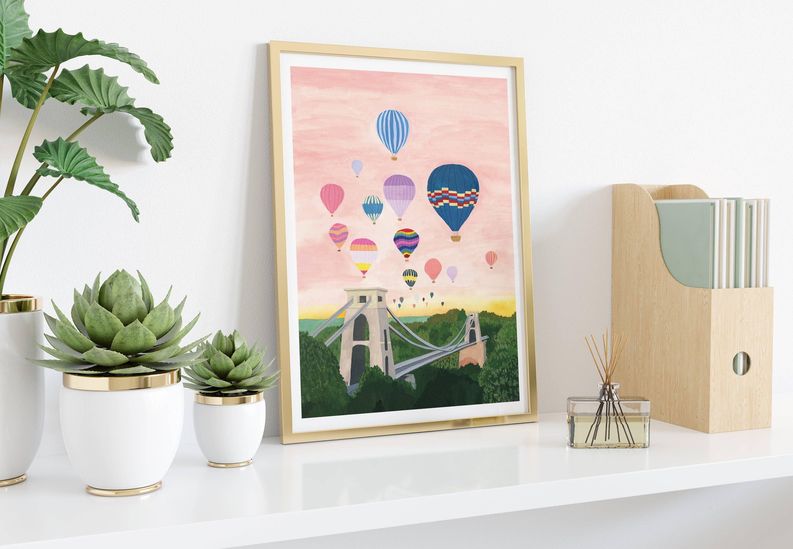 Sarah Frances - Wholesale Art Print - Balloons Over Bristol Art Print1