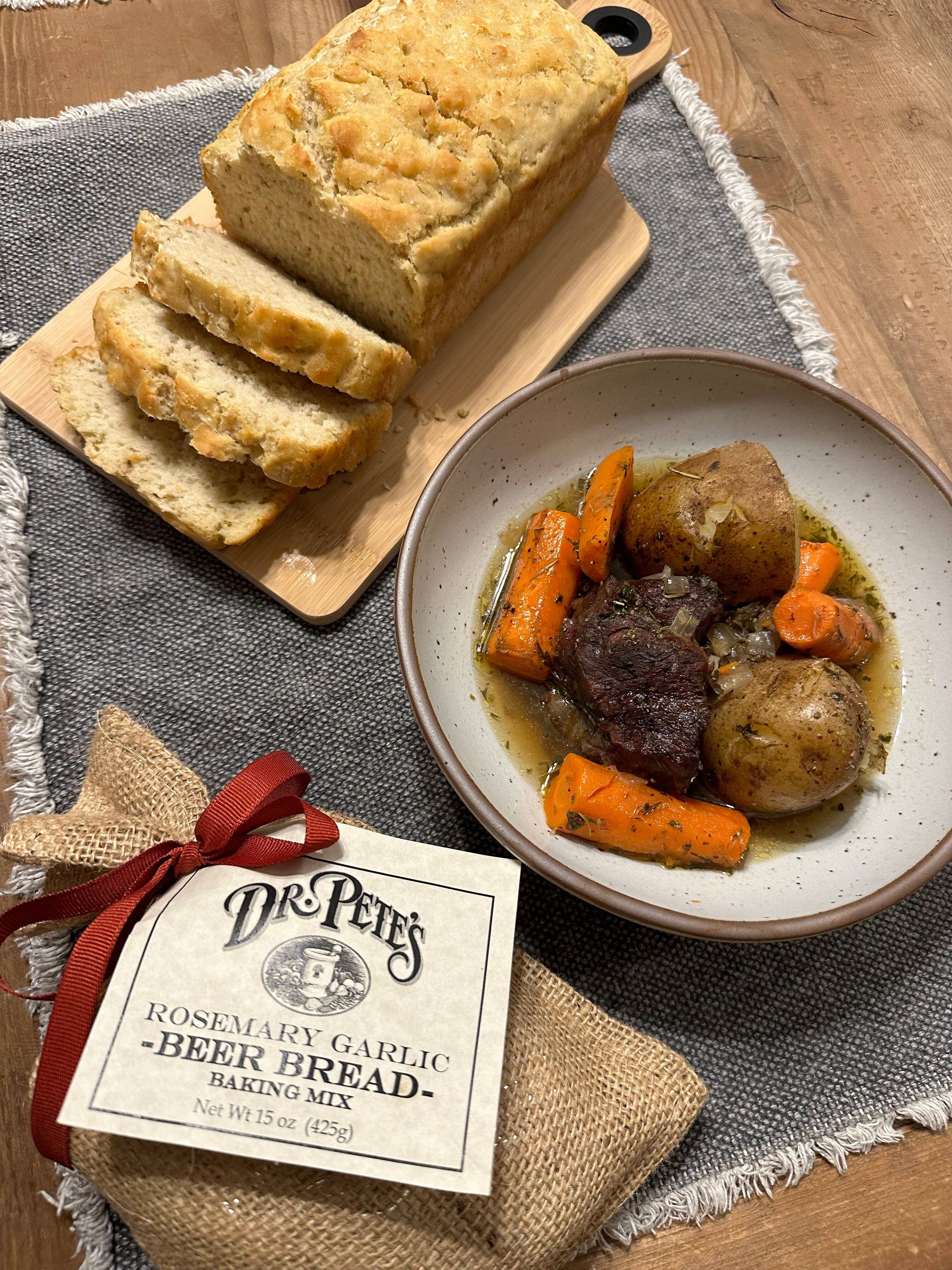 Dr. Pete's Foods - Wholesale Bread Mix - Rosemary Garlic Beer Bread Mix